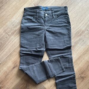 Old Navy Gray corduroy Rockstar skinny Jeans petite 6